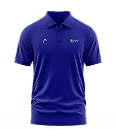 Tofaş Beyaz Polo Yaka T.shırt Saks Mavi