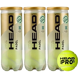 Head Pro S  Padel tenis topu 3 lü paket